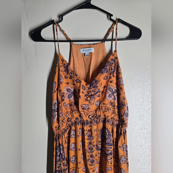 Gilli Orange and Blue Maxi Dress - Picture 2 of 4